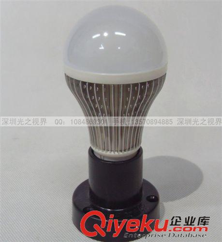 品牌 LED 5W 可調(diào)光 球泡燈 鰭片式 gd球泡燈 燈泡 可控硅調(diào)光