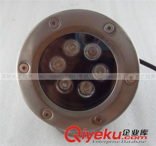 12V 24V 6W LED彩色水底燈 水下燈 水池?zé)趑~(yú)池?zé)?水族燈 噴泉燈