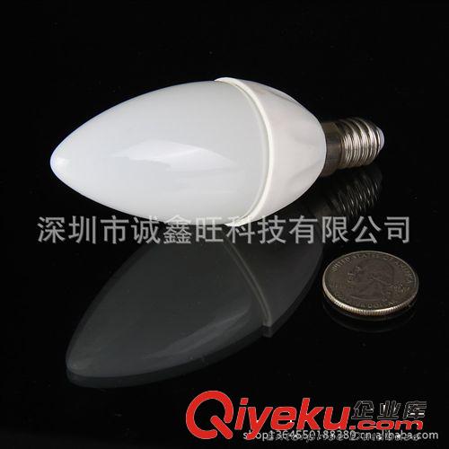 專業(yè)LED陶瓷燈制造商，E14 LED 1.5W磨砂蠟燭燈燈，陶瓷球泡燈