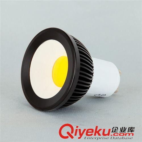 廠家直銷 3W 黑色 GU10射燈 LED  COB射燈 集成高亮 節能 220V