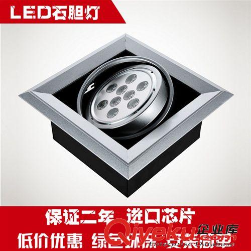 單頭 9W LED豆膽燈 LED格柵燈 嵌入式射燈 服裝店射燈 led射燈