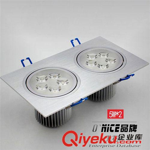 5w*2 7*2雙二頭連體10W14W瓦 LED全套天花燈 格柵燈 220v恒大光電原始圖片2