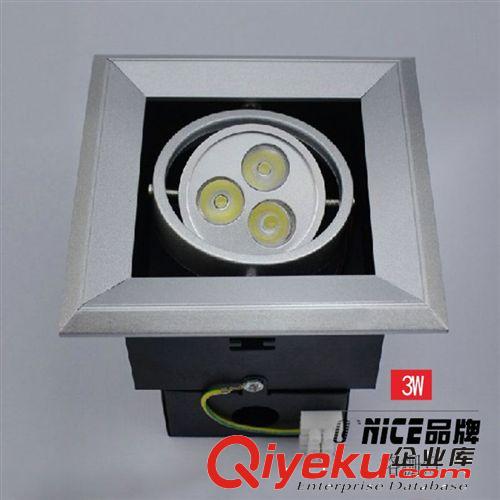 方型單頭LED豆斗膽燈3W5W7W9W12W18W格柵燈 天花燈 深圳恒大光電