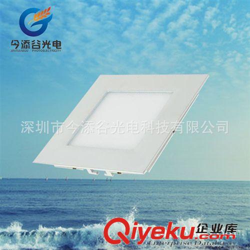 廠家直銷 LED 面板燈  方形 超薄筒燈 平板廚衛(wèi)燈6W 開孔90MM