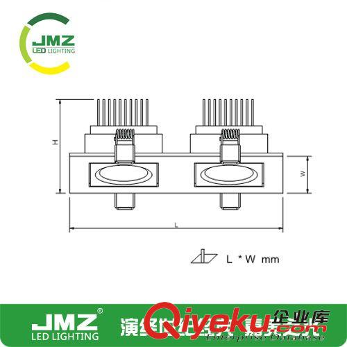 雙頭COB天花燈 LED射燈 大功率 led天花燈  7W 2*7w 3*7w原始圖片3