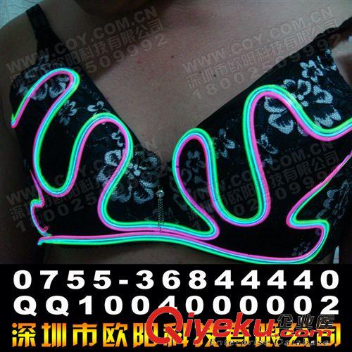 新款 cosplay胸罩服裝 晚會舞臺表演LED發(fā)光服 夜場美女比基尼原始圖片3
