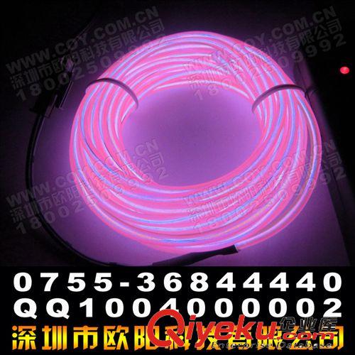 EL高亮發(fā)光線 EL冷光線3米3V電池盒套裝 熒光舞服飾10種發(fā)光顏色原始圖片2