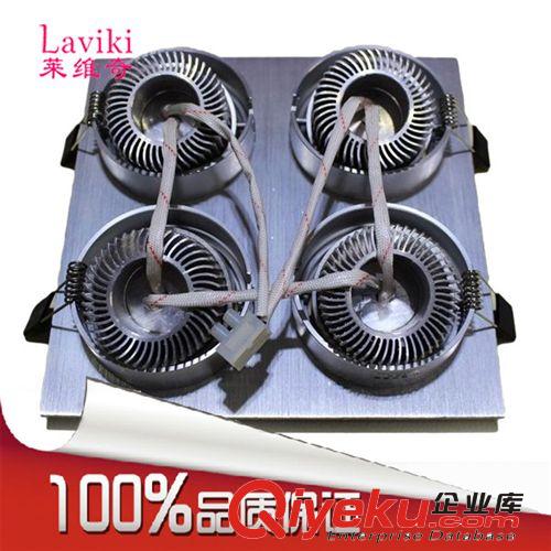 LED單頭天花燈雙頭天花燈三頭天花燈9w多頭天花燈led格柵斗膽燈原始圖片3
