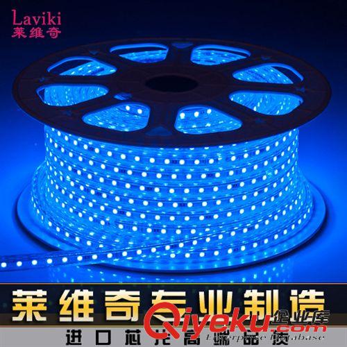 廠家批發(fā)220V高壓 LED燈帶 3528 {zx1}款 單色 60燈 LED軟燈條原始圖片3
