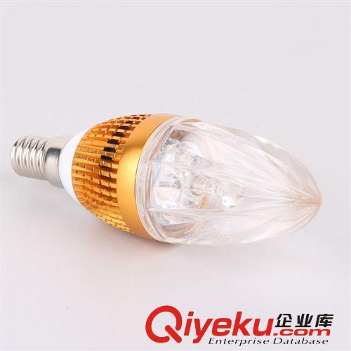 世德廠家直銷 3WLED大功率蠟燭燈 麒片散熱 水晶燈光源專用原始圖片2