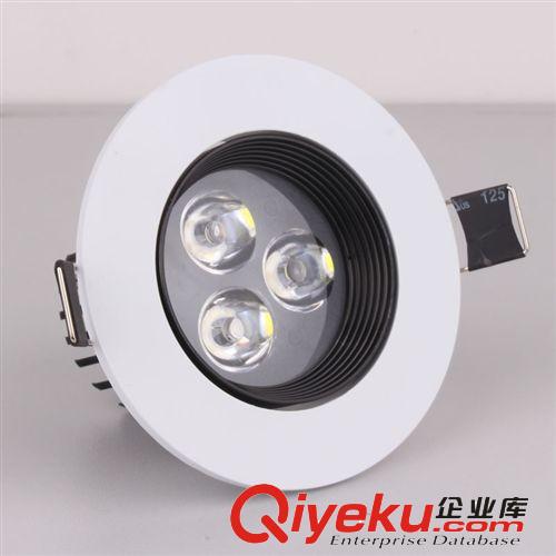 工廠直銷3w5W7w9w12w15w大功率LED天花燈銀色高光led天花射燈