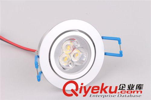 世德照明LED天花燈LED射燈3W金色拉絲圓形天花燈cob筒燈家居商照