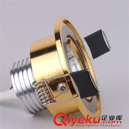 世德照明3WLEDCOB天花燈電鍍金色天花射燈酒店會所工程專用原始圖片2
