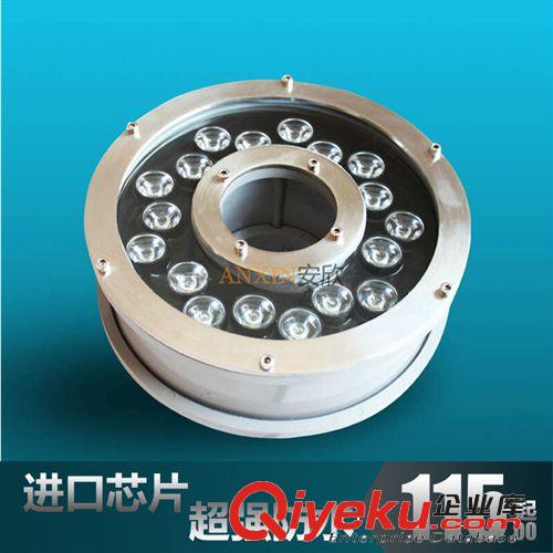 LED噴泉燈水底燈水池?zé)羲戮坝^燈防水戶外射燈RGB七彩變色12V24V
