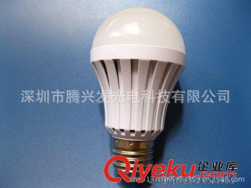 5W新款LED塑料球泡燈套件球泡套件外殼E27燈頭cdj格原始圖片2