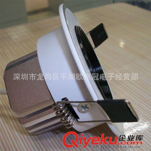 廠家直銷小3W LED烤白漆防眩光天花燈 臺(tái)灣晶元原始圖片2