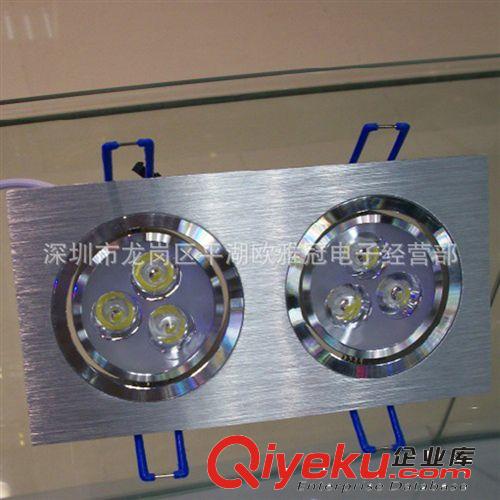 雙頭射燈 LED格柵射燈LED筒燈天花斗膽燈 6W10W14W18W 24W廠家直原始圖片3