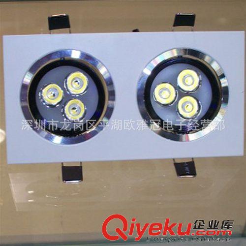雙頭射燈 LED格柵射燈LED筒燈天花斗膽燈 6W10W14W18W 24W廠家直