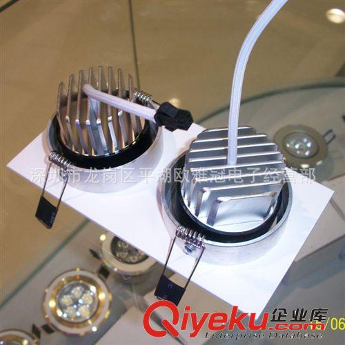 廠家直銷3W led方2頭烤白漆天花燈臺灣晶元原始圖片3