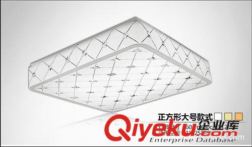 led吸頂燈 長方形水晶燈 亞克力客廳燈現(xiàn)代簡約臥室燈溫馨浪漫原始圖片2