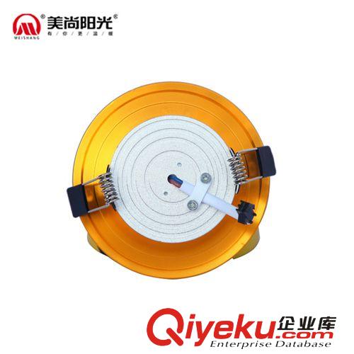 美尚陽光豪華型筒燈-3W2.5寸開7.5-9公分拉絲金正白暖白紅藍綠光原始圖片2