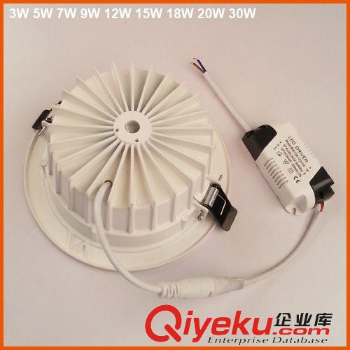 酒店COB筒燈白色鑄鋁15W 18W 20W 30W 40W帶反光杯原始圖片2
