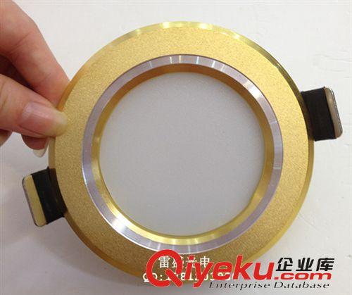 金色LED 2.5寸 3W筒燈 熱銷外貿出口 鋁殼天花筒燈 質保2年原始圖片2