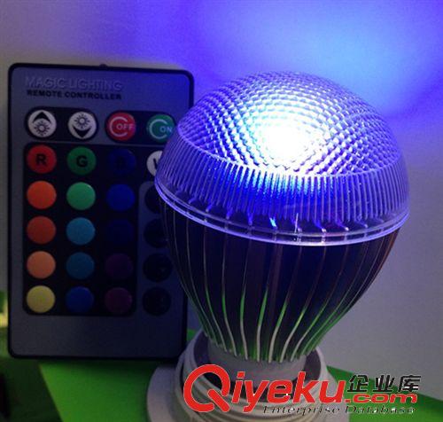 酒店臥室KTV 裝飾LED RGB 3W 球泡燈 帶同步遙控器 質(zhì)保2年原始圖片2