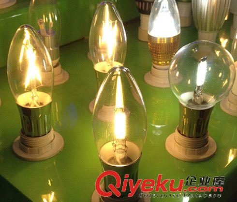 供應(yīng)LED燈絲燈1.6w LED蠟燭燈 尖泡 E14/E27 360°發(fā)光