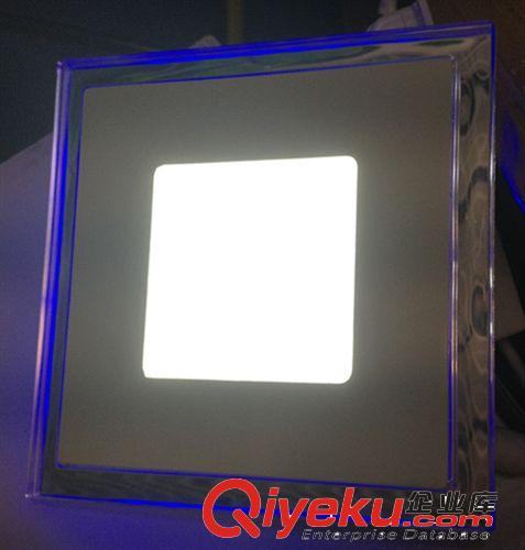 LED雙色分段超薄面板燈正白/暖白藍光正方形15W筒燈廠家直銷