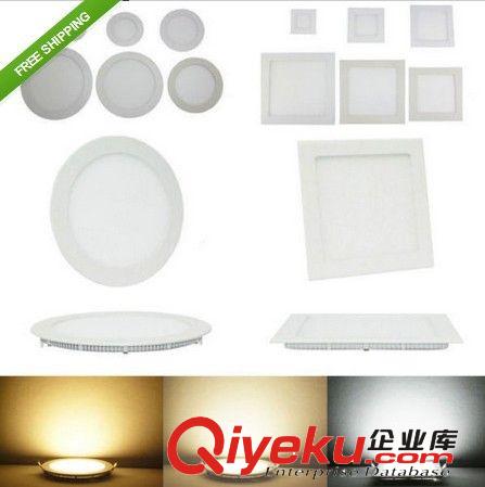 廠家直銷LED分段雙色藍白超薄筒燈 LED 圓形超薄面板燈高光效10W