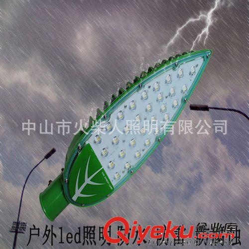 led路燈30W樹葉形狀路燈戶外 防水大功率led路燈頭