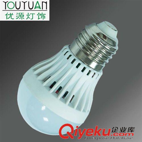 工廠伙拼 e27 led塑料球泡燈3w 貼片球泡燈 古鎮廠家優質貨源原始圖片2