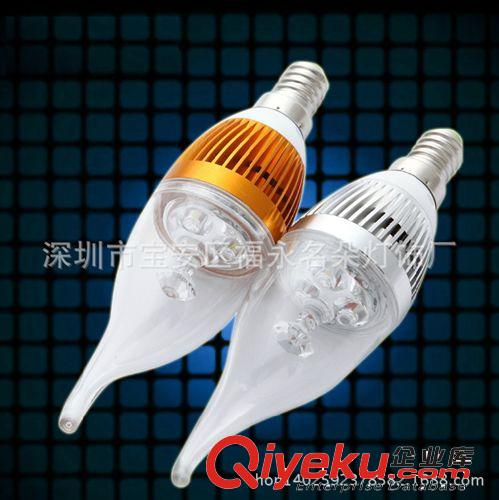 廠家直銷Led燈泡蠟燭泡 E14 螺口 led節能燈泡 LED蠟燭燈