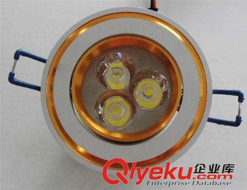 供應LED天花筒燈3*1W天花孔燈∮80MM孔正白光射燈室內照明燈具原始圖片2