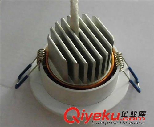 供應LED天花筒燈3*1W天花孔燈∮80MM孔正白光射燈室內照明燈具原始圖片3