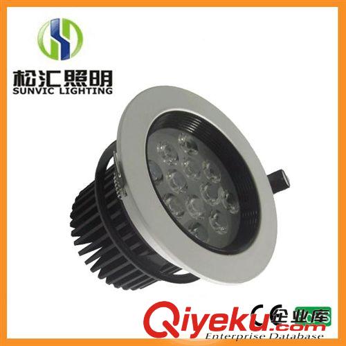 防炫光天花燈 12W 天花燈 黑白簡約天花燈 白烤漆面 車鋁原始圖片2