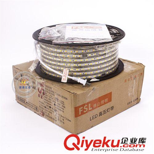LED燈帶燈條220V防水LED燈帶5050貼片60燈佛山照明zptj批發原始圖片2