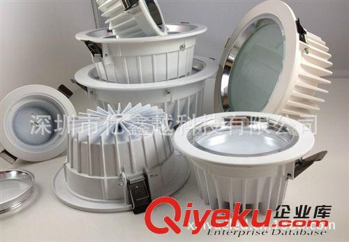 LED白色壓鑄鋁筒燈8寸21W    LED圓形gd筒燈21W  8寸壓鑄鋁筒燈原始圖片3