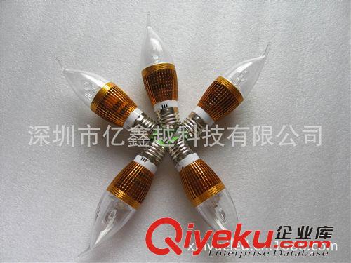 廠家直銷大功率LED蠟燭燈5W （乳白/透明）5W導光柱蠟燭燈