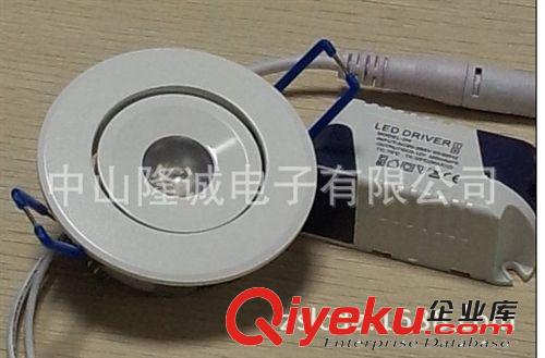 廠家供應(yīng)：射燈1WLED天花燈 暖光黃光紅光可訂制可調(diào)角度的酒柜燈原始圖片2