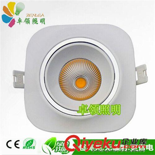 COB新款zp方形筒燈LED天花燈360°天花筒燈旋轉(zhuǎn) led旋轉(zhuǎn)射燈原始圖片2