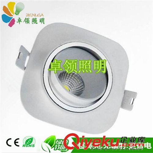 COB新款zp方形筒燈LED天花燈360°天花筒燈旋轉(zhuǎn) led旋轉(zhuǎn)射燈原始圖片3