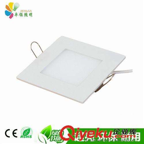 LED9w方形面板燈側(cè)發(fā)光新款LED平板超薄天花筒燈LED暗裝面板燈原始圖片2