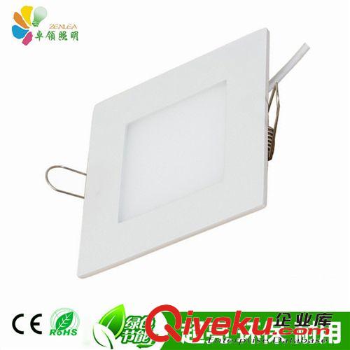 LED9w方形面板燈側(cè)發(fā)光新款LED平板超薄天花筒燈LED暗裝面板燈原始圖片3