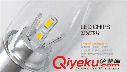 led蠟燭燈泡 小螺口e14 5630貼片led節(jié)能燈泡 3W  led燈泡 尖泡燈原始圖片2