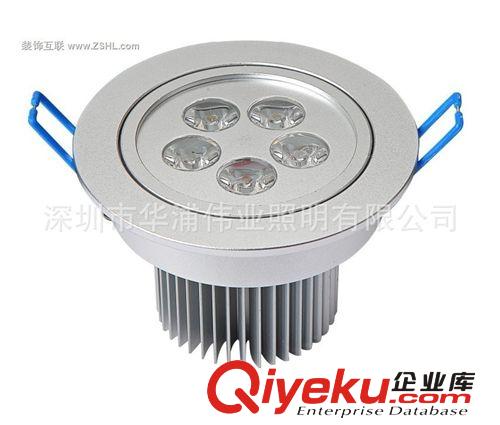 工廠直銷 可調(diào)光天花燈  5W可控硅LED天花燈電壓110v 220v可選原始圖片3