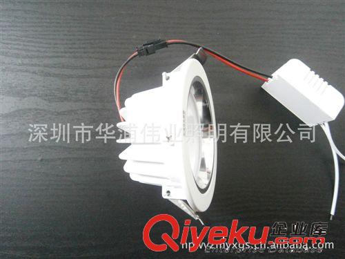 廠家直銷  可調(diào)光筒燈 白色壓鑄5W 可控硅調(diào)光LED天花燈原始圖片3