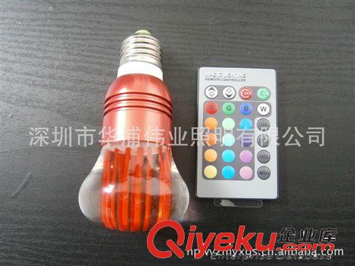 RGB遙控 LED七彩水晶燈 3W彩燈 裝飾燈 適用休閑 娛樂場所原始圖片3