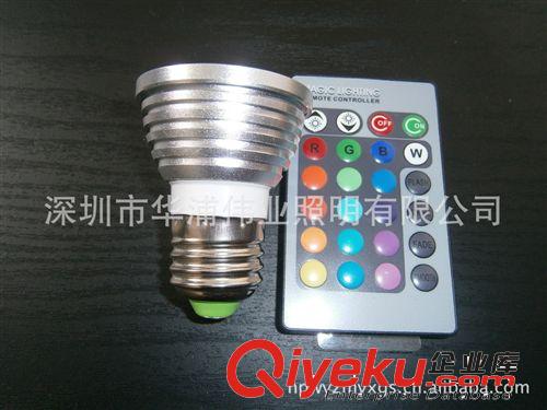 廠家直銷 3w RGB小射燈 16色炫彩燈 紅 綠 藍變色燈 裝飾燈